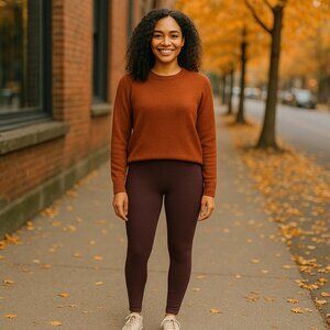 NWT Icebreaker 200 Oasis Leggings Size Small Espresso Merino Wool Stretch